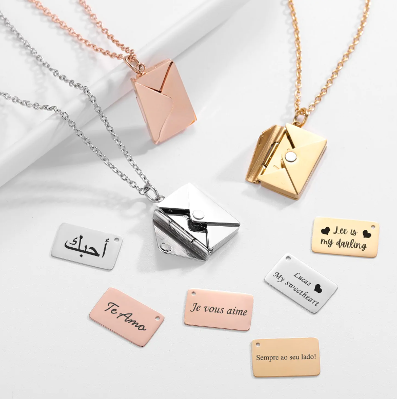 Xparata™ Envelope Necklace (Rose Gold / 50cm)