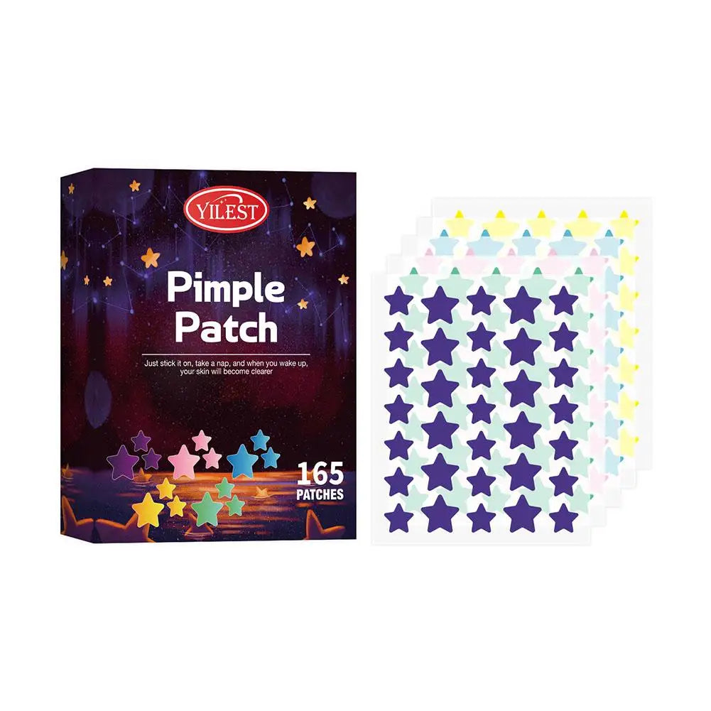 165Pc/Box Acne Pimple Patch Sticker Waterproof Acne Treatment Pimple Remover Tool Blemish Spot Face Mask Skincare Hidden Pimple (1Box)