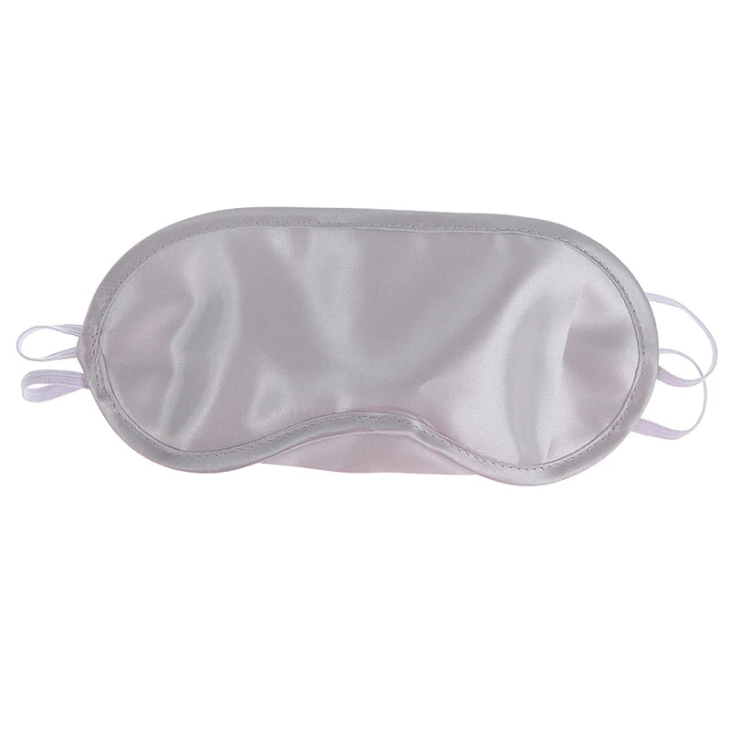 Xparata™ 1PC Silk Sleep Eye Mask Padded Shade Eye Cover Patch Sleeping Mask Eyemask Blindfolds Travel Relax Rest Women Men (silver)