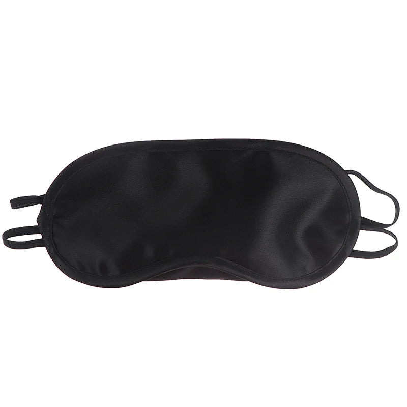 Xparata™ 1PC Silk Sleep Eye Mask Padded Shade Eye Cover Patch Sleeping Mask Eyemask Blindfolds Travel Relax Rest Women Men (black)