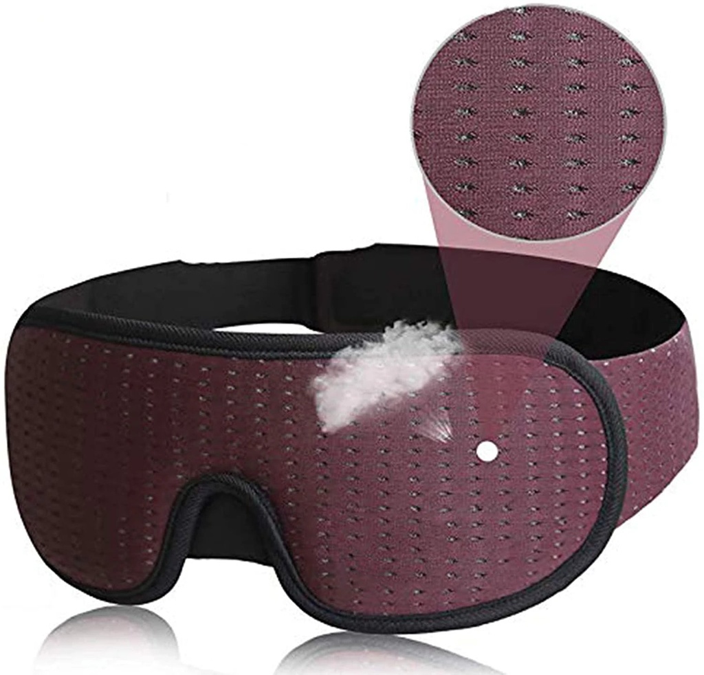 Xparata™ 3D Mask for Sleep Eye Mask Lights Blockout Soft Padded Sleeping Fabric Cover Shade Blindfold Eyepatch (PURPLE)