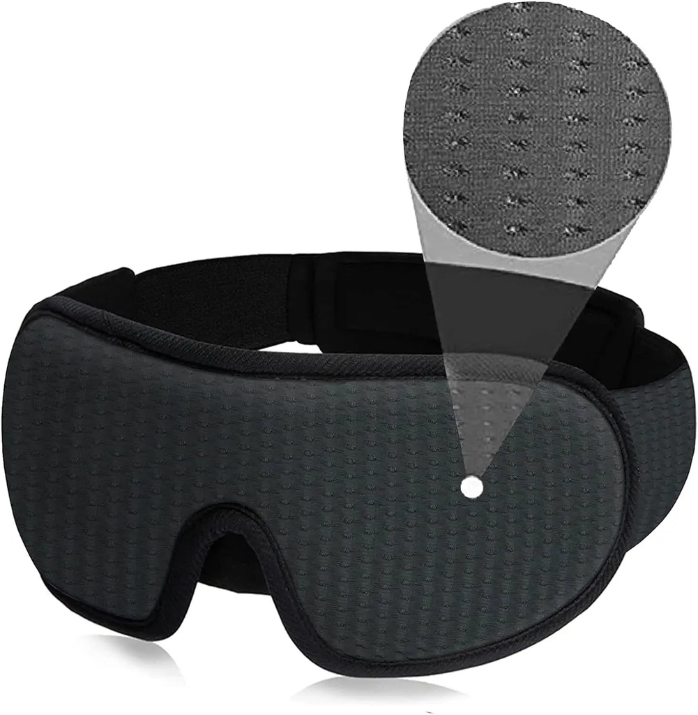 Xparata™ 3D Mask for Sleep Eye Mask Lights Blockout Soft Padded Sleeping Fabric Cover Shade Blindfold Eyepatch (gray)