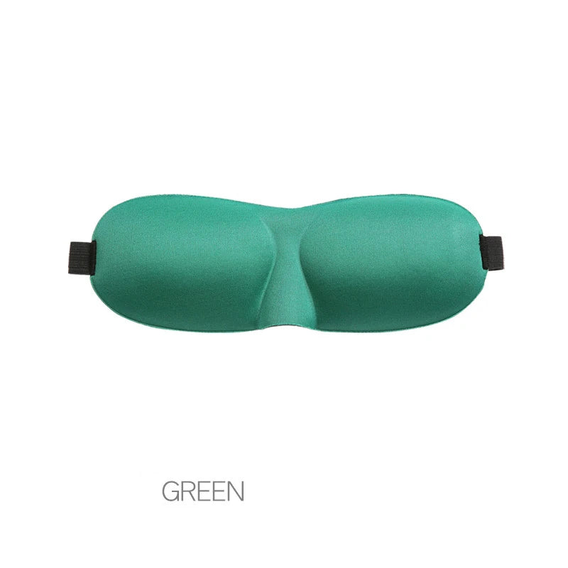 Xparata™ 3D Shading Sleeping Eye Mask Block Out Light Eye Cover Soft Blackout Sleeping Aid Travel Eyeshade Blindfold Eyepatch Slaapmasker (Green)