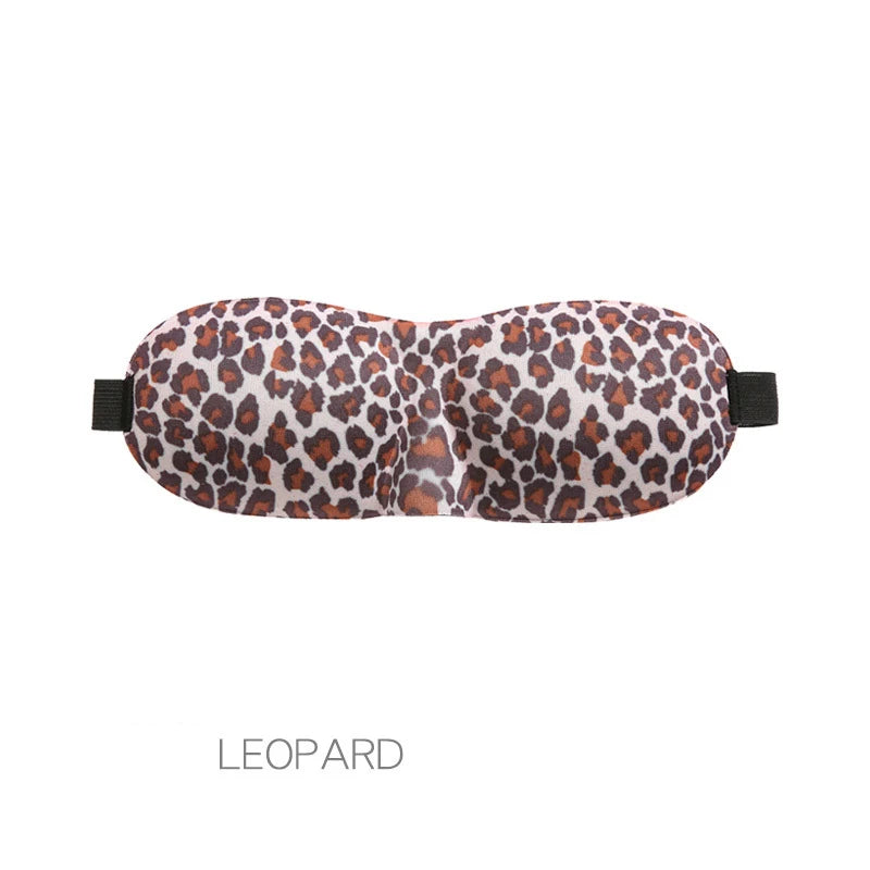 Xparata™ 3D Shading Sleeping Eye Mask Block Out Light Eye Cover Soft Blackout Sleeping Aid Travel Eyeshade Blindfold Eyepatch Slaapmasker (Leopard)