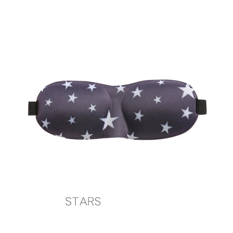 Xparata™ 3D Shading Sleeping Eye Mask Block Out Light Eye Cover Soft Blackout Sleeping Aid Travel Eyeshade Blindfold Eyepatch Slaapmasker (Stars)