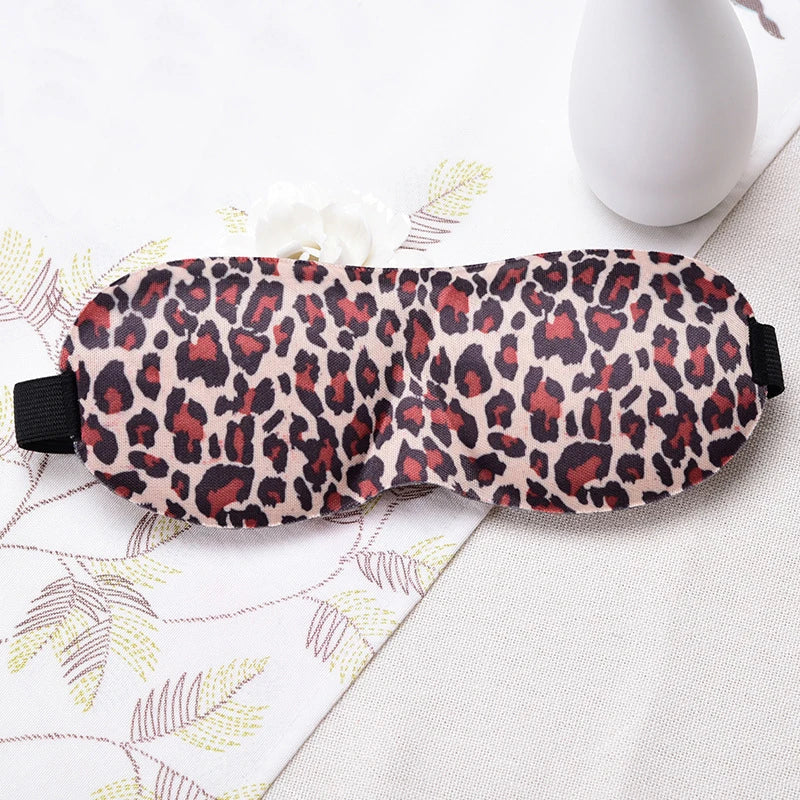 Xparata™ 3D Sleeping Eye Mask Travel Rest Aid Eye Cover Patch Paded Soft Sleeping Mask Blindfold Eye Relax Massager (Leopard)