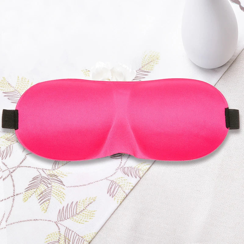 Xparata™ 3D Sleeping Eye Mask Travel Rest Aid Eye Cover Patch Paded Soft Sleeping Mask Blindfold Eye Relax Massager (Rose Red)