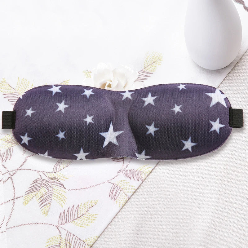 Xparata™ 3D Sleeping Eye Mask Travel Rest Aid Eye Cover Patch Paded Soft Sleeping Mask Blindfold Eye Relax Massager (Star)