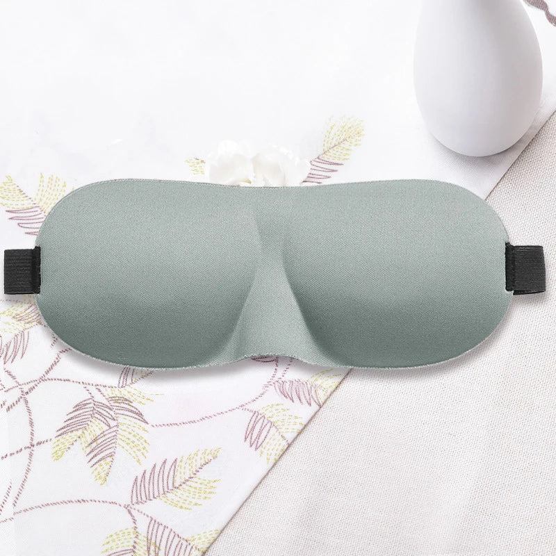 Xparata™ 3D Sleeping Eye Mask Travel Rest Aid Eye Cover Patch Paded Soft Sleeping Mask Blindfold Eye Relax Massager (Gray)