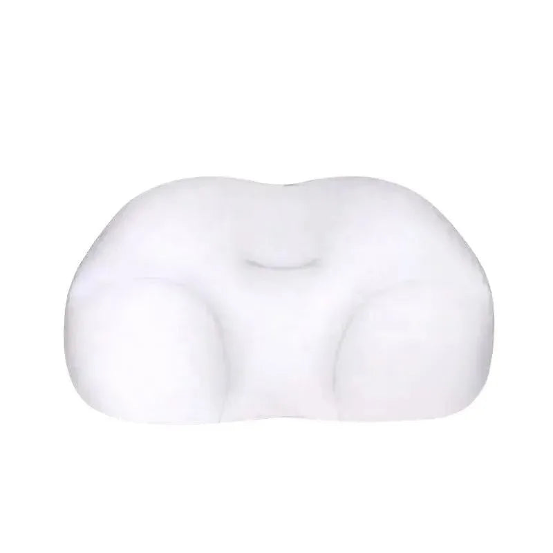 Xparata™ All-round Egg Shaped Cloud Pillow Soft Bed Pillow Nursing Pillow 3D Ergonomic Sleeping Memory Foam Egg Shaped Ergonomic Pillows (40X25X10cm / White)