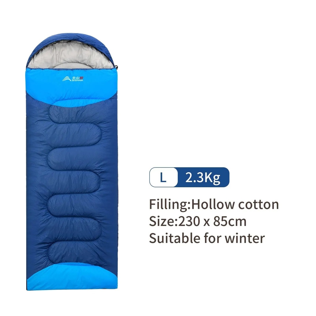 Xparata™ BISINNA Camping Sleeping Bag Ultralight Waterproof Winter Warm Envelope Backpacking Sleeping Bags for Outdoor Traveling Hiking (2.3kg NL)