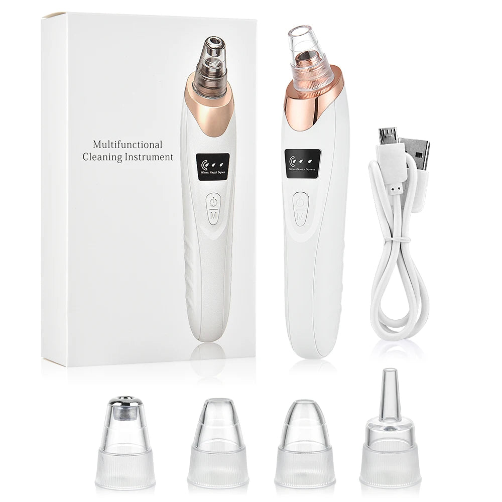 Blackhead Remover Vacuum Electric Nose Beauty Face Deep Cleansing Skin Care Vacuum Black Spots Acne Pore Cleaner Pimple Tool (Type2)