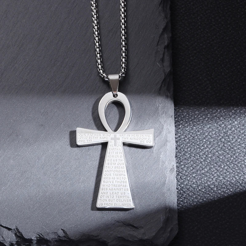 Christ Cross Jesus Quality Pendant Necklace (Al19981-Silver)