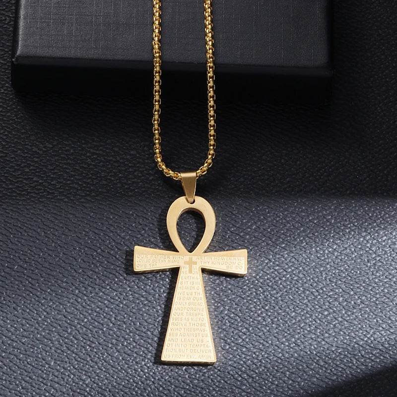 Christ Cross Jesus Quality Pendant Necklace (Al19981-Gold)