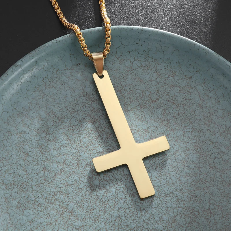 Christ Cross Jesus Quality Pendant Necklace (A3514-Gold)