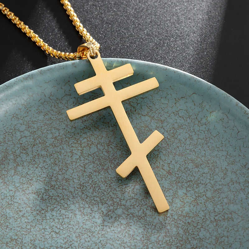 Christ Cross Jesus Quality Pendant Necklace (Al20319-Gold)