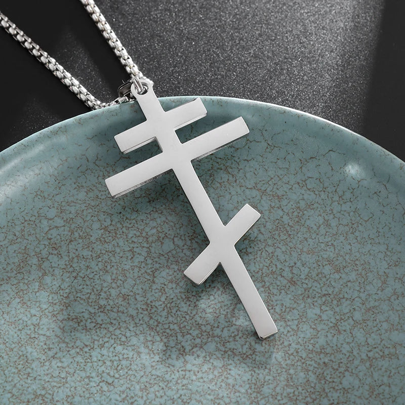 Christ Cross Jesus Quality Pendant Necklace (Al20319-Silver)