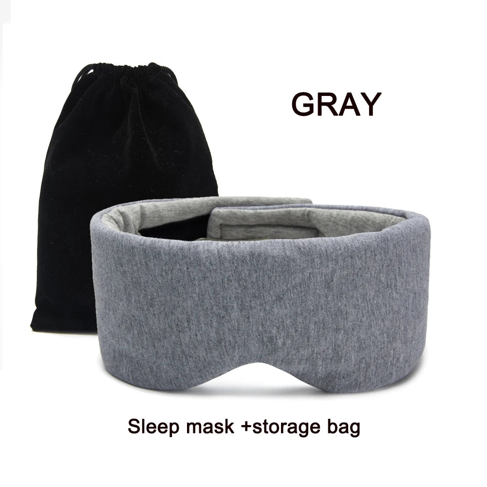 Xparata™ Large Sleeping Mask Eye Masks Soft and Comfortable Eye Shade Blindfold Sleeping Aid Eyepatch for Women Men (Gray)