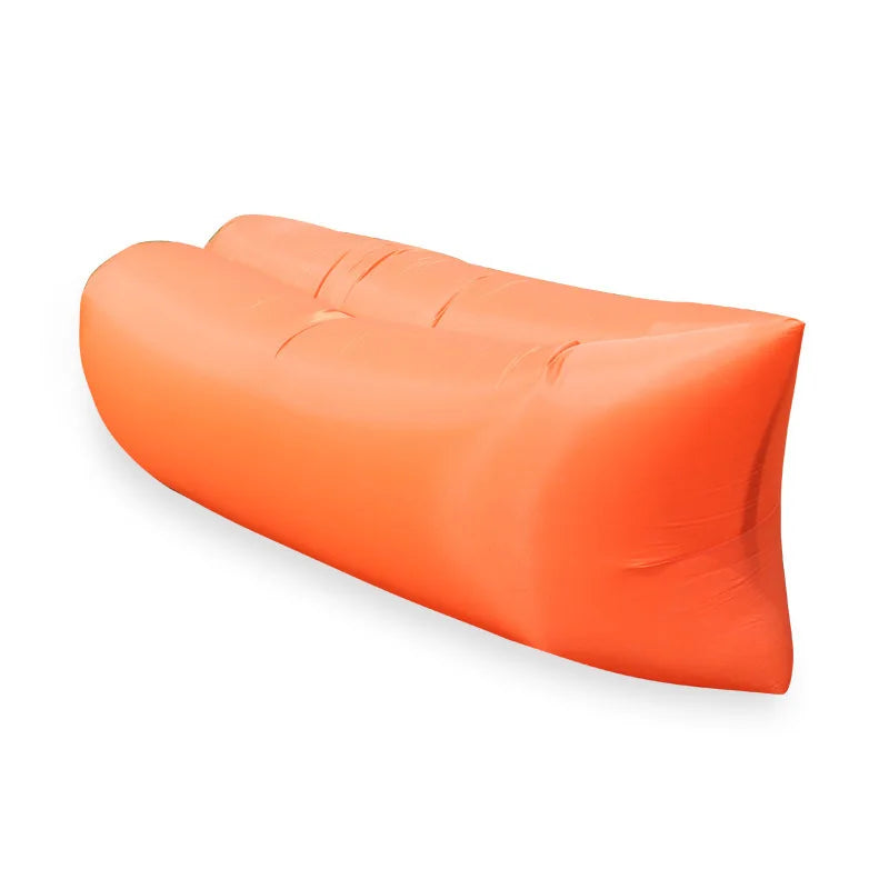 Xparata™ Lazy Inflatable Sofa Outdoor Portable Beach Air Sofa Folding Camping Inflatable Sofa Bed Sleeping Bag Single Person (orange)