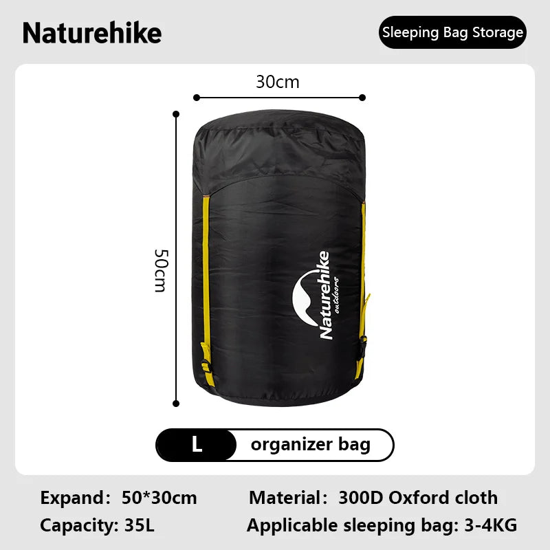 Xparata™ Naturehike Compression Bag for Sleeping Bag Waterproof Compression Sack 300D Oxford Sleeping Bag Storage Bag NH19PJ020 (L)