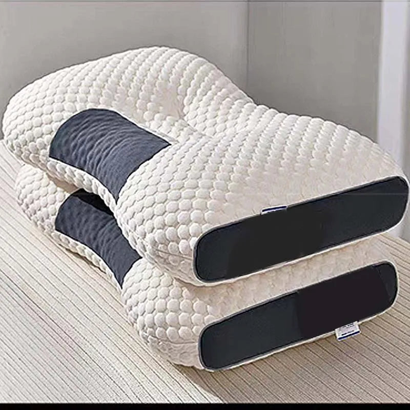 Xparata™ Orthopedic Reverse Traction Pillow Protects Cervical Vertebra and Helps Sleep Single Neck Pillow Can Be Machine Washable 48X74cm (48*74 / white 1PCS)