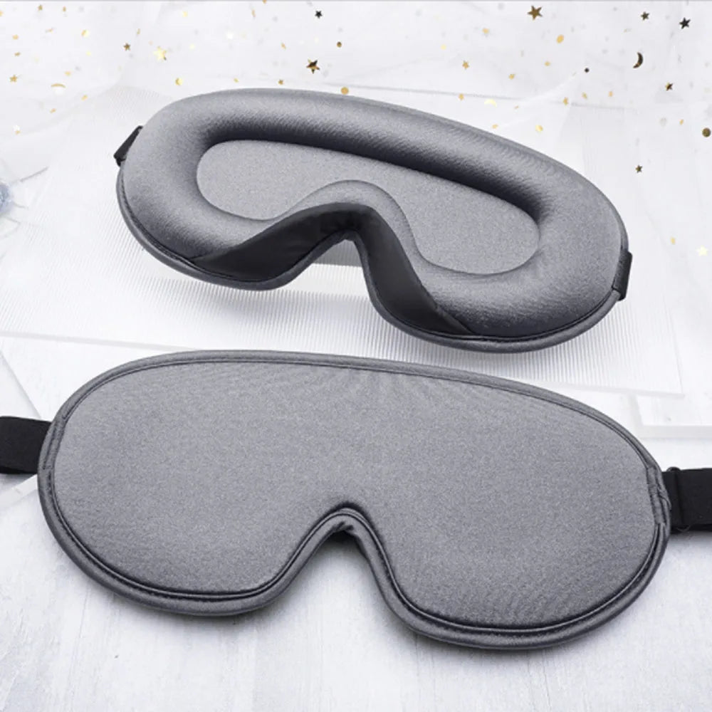 Xparata™ Silk Sleeping Mask Soft Smooth Sleep Mask For Eyes Travel Shade Cover Rest Relax Sleeping Blindfold Eye Cover Sleeping Aid (A-Gray(Silk Mask))