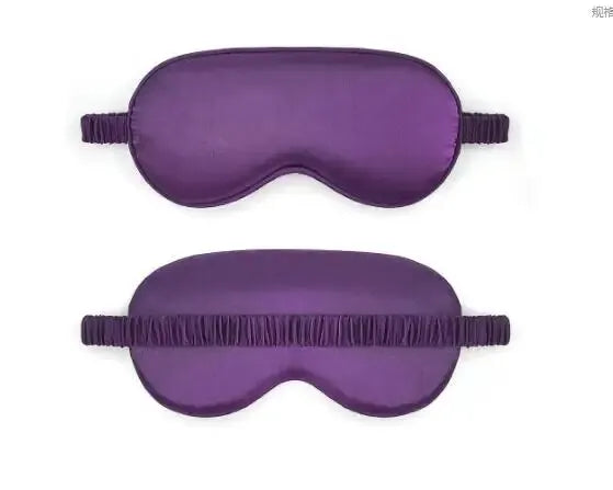 Xparata™ Sleep Eye Mask with Double-sided Imitation Silk Shading and Elastic Straps for Breathability (Purple)