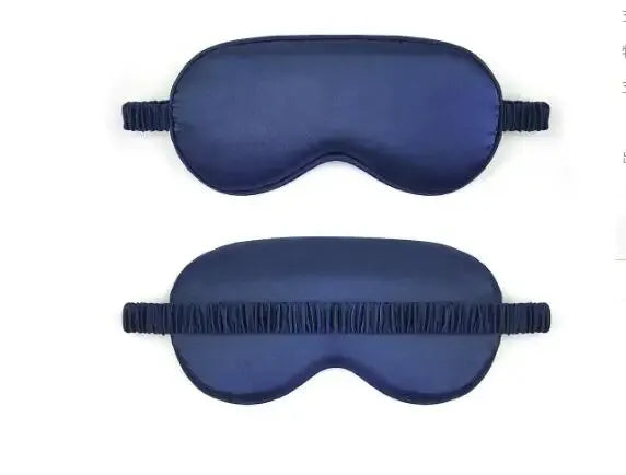 Xparata™ Sleep Eye Mask with Double-sided Imitation Silk Shading and Elastic Straps for Breathability (Blue)