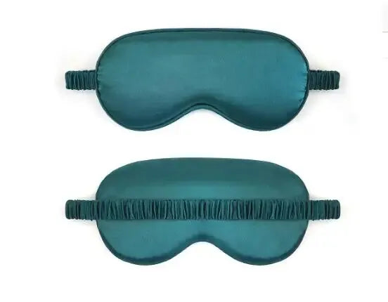 Xparata™ Sleep Eye Mask with Double-sided Imitation Silk Shading and Elastic Straps for Breathability (Green)