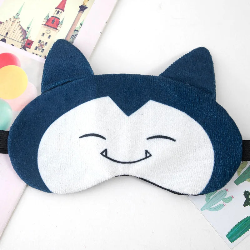 Xparata™ Sleeping Mask Sleeping Blindfold Soft Plush Eye Masks Cute Cat Eye Cover Plush Mask Eyepatch Nap Health Eye Cover (Kapi beast)