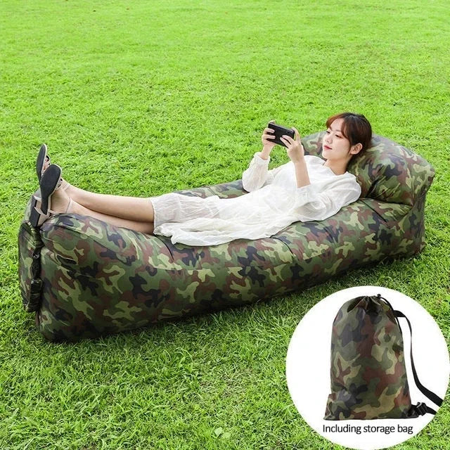 Xparata™ Trend Outdoor Products Fast Infaltable Air Sofa Bed Good Quality Sleeping Bag Inflatable Air Bag Lazy bag Beach Sofa 240*70cm (C / CHINA)