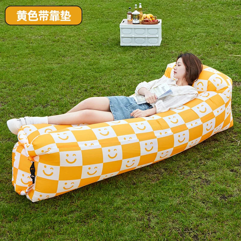 Xparata™ Trend Outdoor Products Fast Infaltable Air Sofa Bed Good Quality Sleeping Bag Inflatable Air Bag Lazy bag Beach Sofa 240*70cm (Y / CHINA)