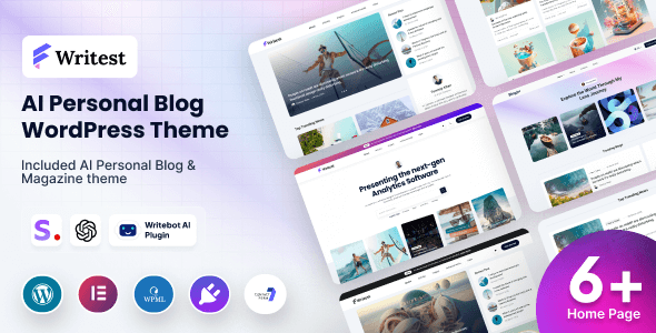 Writest  AI Personal Blog WordPress Theme