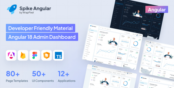 Spike  Angular 18 Admin Dashboard Template