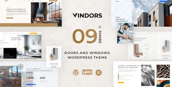 Vindors  Windows &amp; Doors Company WordPress Theme