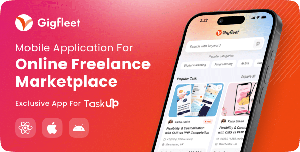 Gigfleet  Cross Platform React Native Mobile APP For Taskup