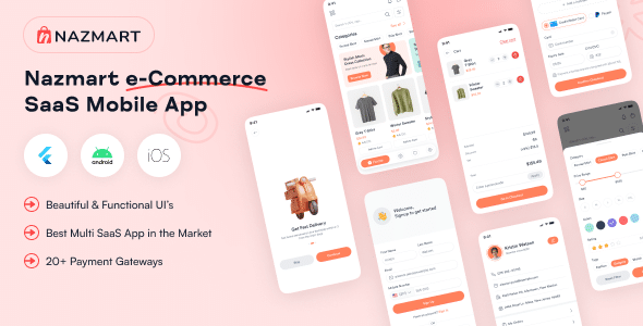 NazMart  Tenant Shop Flutter Mobile App