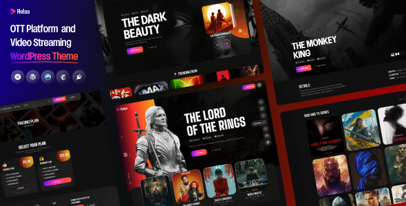 Holaa  OTT Platform and Video Streaming WordPress Theme