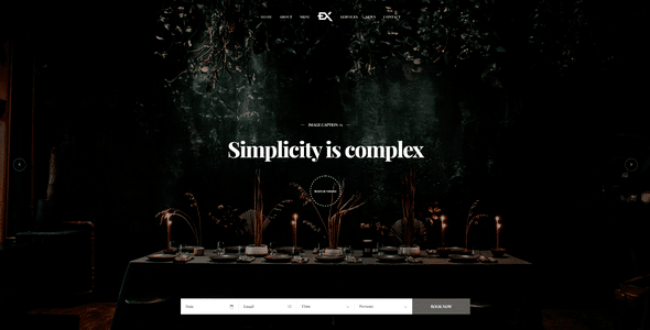 Dinex  One Page Restaurant WordPress Theme