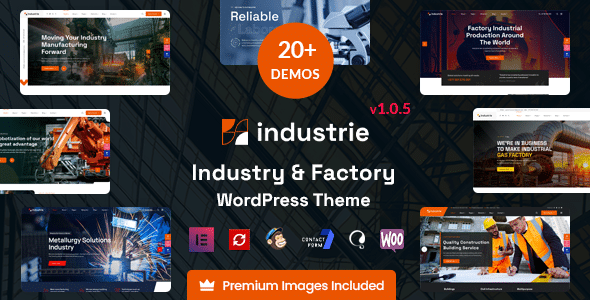 Industrie  Factory &amp; Industry WordPress Theme