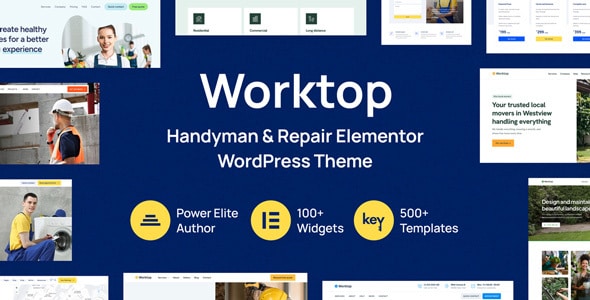 Worktop  Handyman &amp; Repair Elementor WordPress Theme