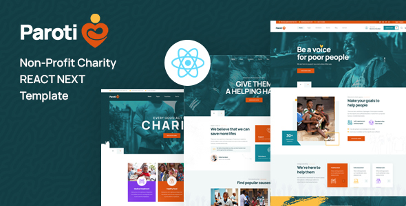 Paroti  React Next Non Profit Charity Template