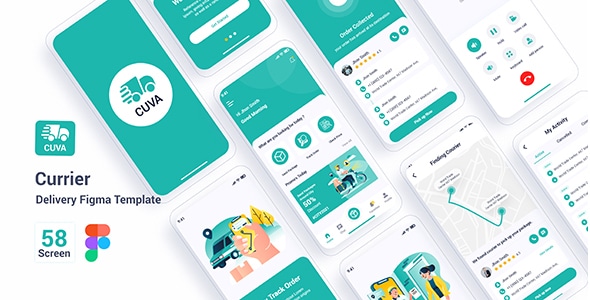 Cuva  Currier Delivery Figma Template