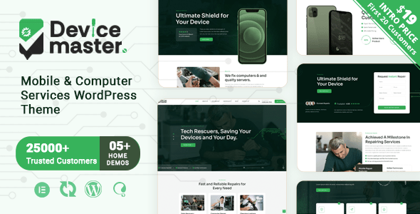 Devicemaster  Mobile &amp; Computer Repair Services WordPress Theme