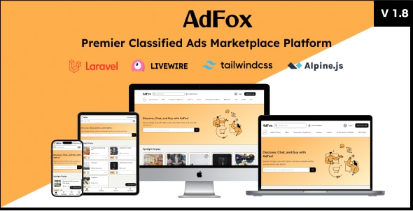 AdFox  PWA Classified Ads with App-Like Mobile &amp; Web Interface | Multi-Purpose Marketplace Solution