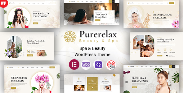 Purerelax  Spa &amp; Beauty WordPress Theme