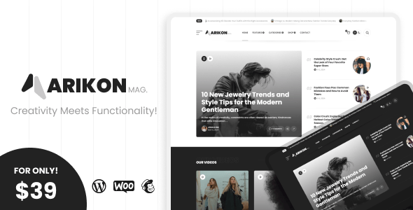 Arikon  A Responsive WordPress Blogging &amp; Magazine Theme