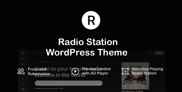 Radion  Radio Stations WordPress Theme