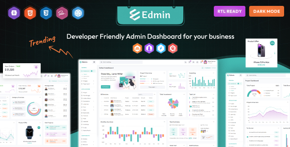 Edmin  Bootstrap Admin Dashboard Html Template