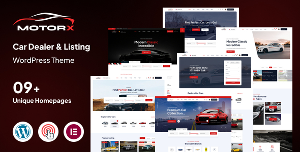 Motorx  Car Dealer &amp; Listing WordPress Theme